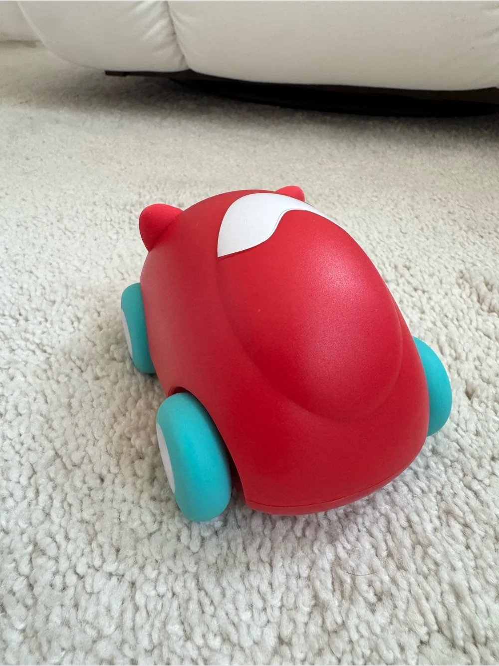 Bright Red Fox Car and Colorful Construction Truck Set for Kids